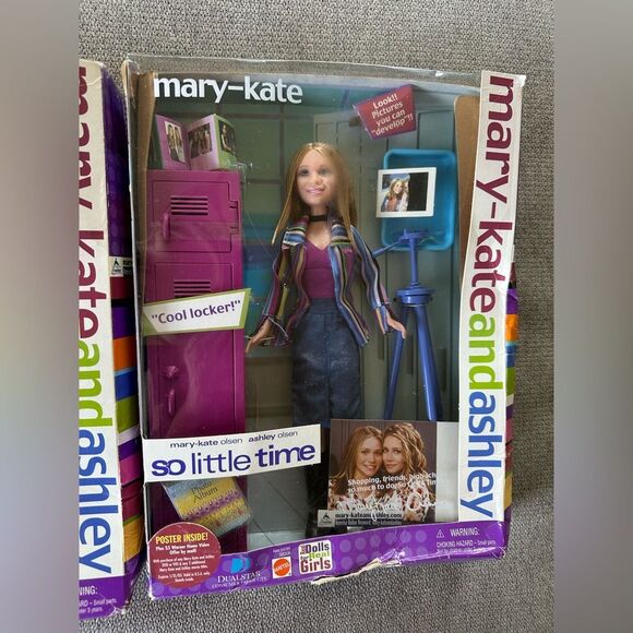 Vintage Y2K Mary-Kate and Ashley Mattel Dolls Doll Sets So Little Time Lot of 2 - Picture 2 of 8